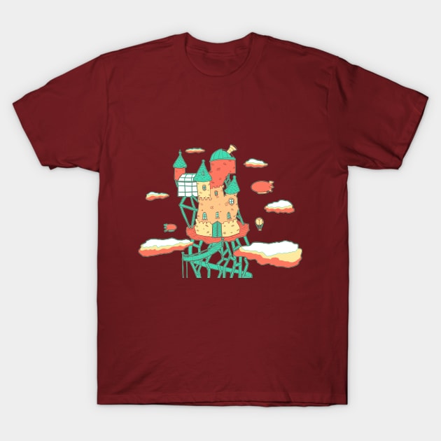 Castle in the sky T-Shirt by Lynn S